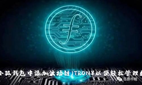 如何在小狐钱包中添加波场链（TRON）以便轻松管理数字资产