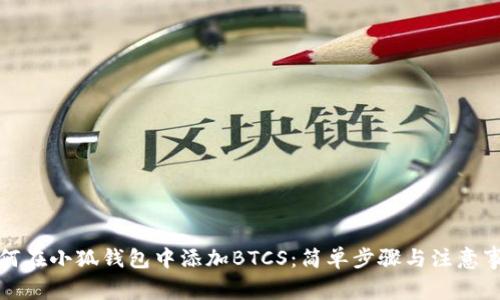 如何在小狐钱包中添加BTCS：简单步骤与注意事项